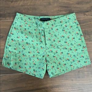 Sanctuary x ANTHROPOLOGIE green floral shorts
